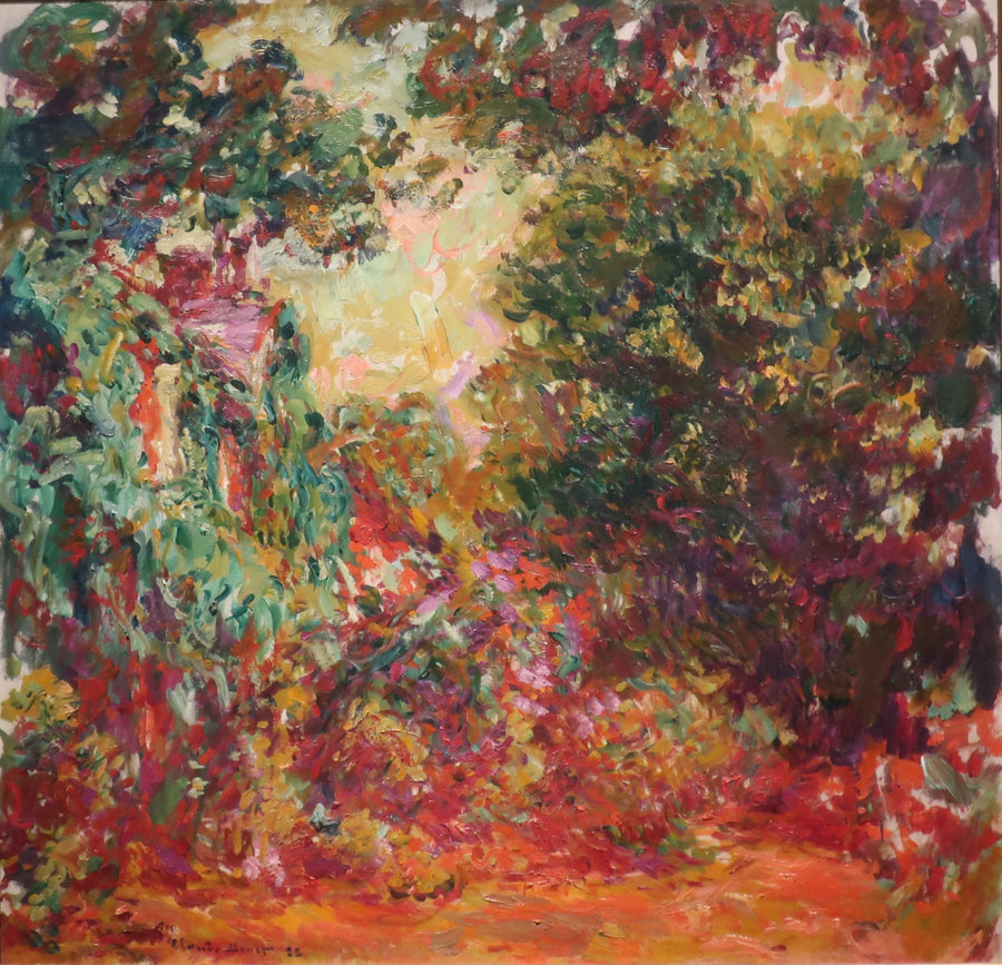 Kunstnerens hus sett fra rosehagen - Claude Monet