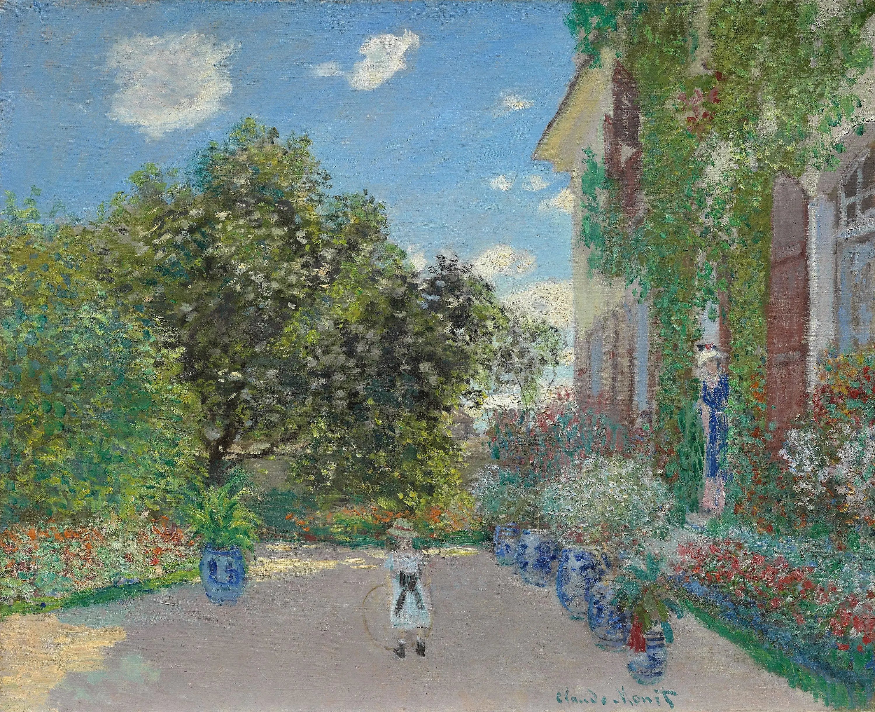 Reproduction du tableau « Maison de l'artiste à Argenteuil - Claude Monet » par Alpha Reproduction en peinture à l’huile