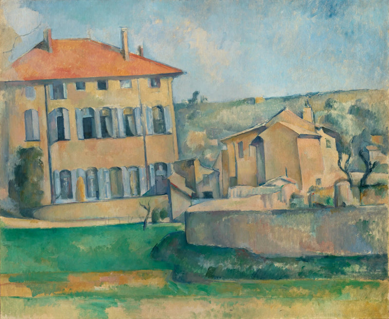 Hus og gård Jas de Bouffan - Paul Cézanne