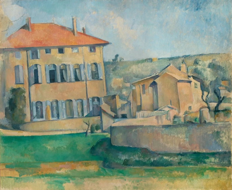 Hus og gård Jas de Bouffan - Paul Cézanne