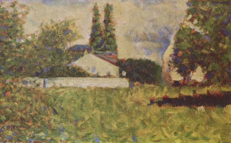 Hus blant trærne - Georges Seurat