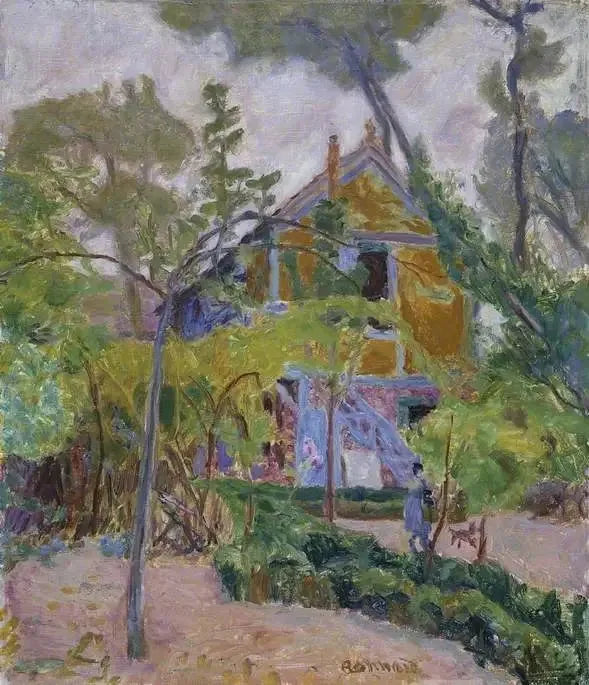 Hus blant trærne - Pierre Bonnard