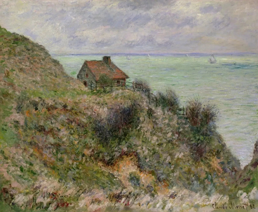 Fisherman's House, overskyet vær W734 - Claude Monet