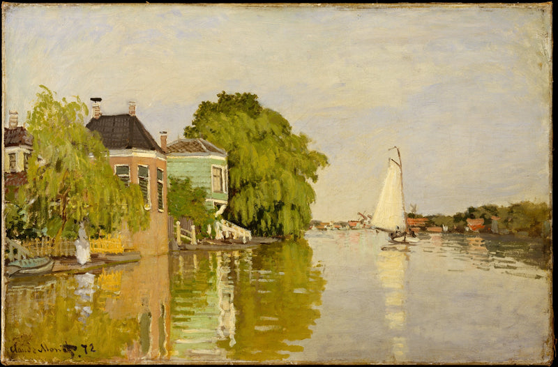 Hus på Achterzaan W186 - Claude Monet