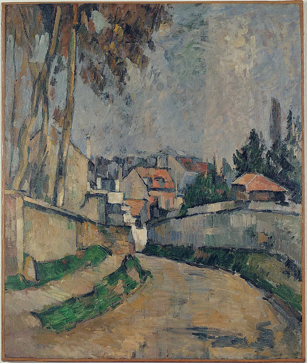 Maisons au bord d'une route II - Paul Cézanne image 1 reproduction de peinture à l’huile