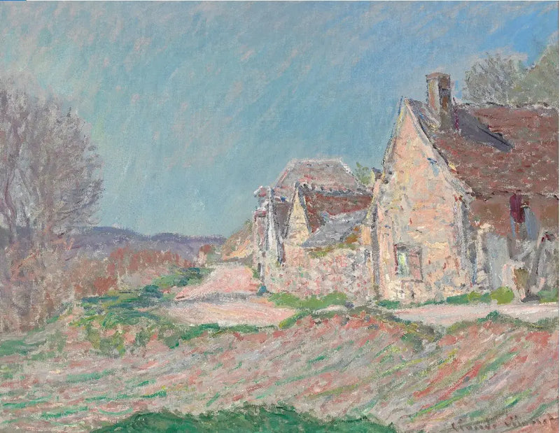 Hus ved veikanten - Claude Monet