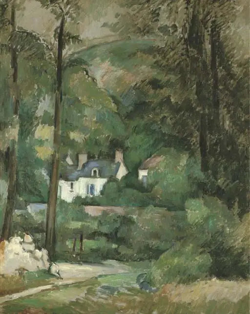 Hus ved kålåkeren, i Pontoise - Paul Cézanne