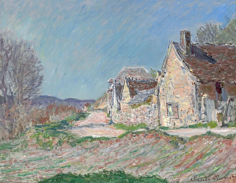 Hus langs veien W972 - Claude Monet