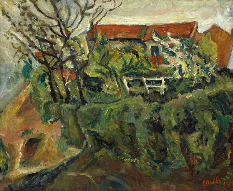 Hus i et landskap - Chaim Soutine