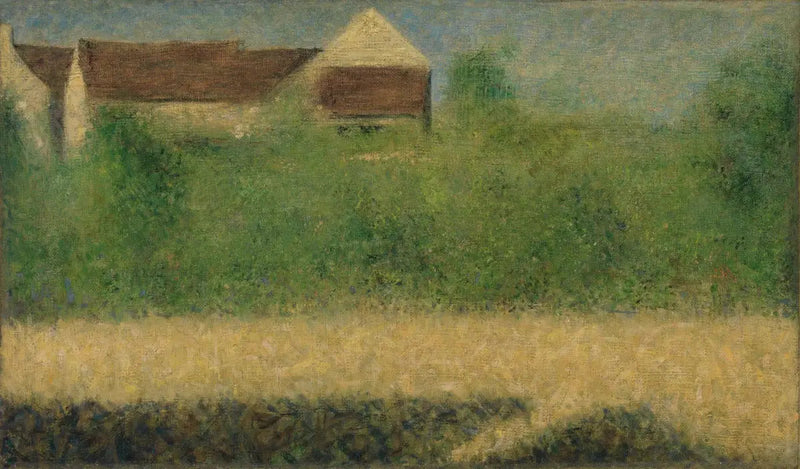 Hus og hage - Georges Seurat
