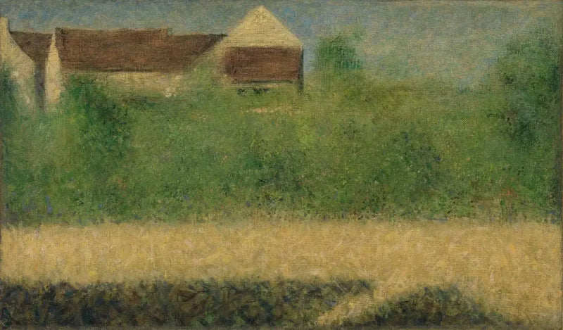 Hus og hage - Georges Seurat
