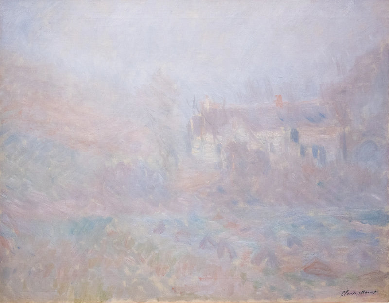 Hus i Falaise, tåke W977 - Claude Monet