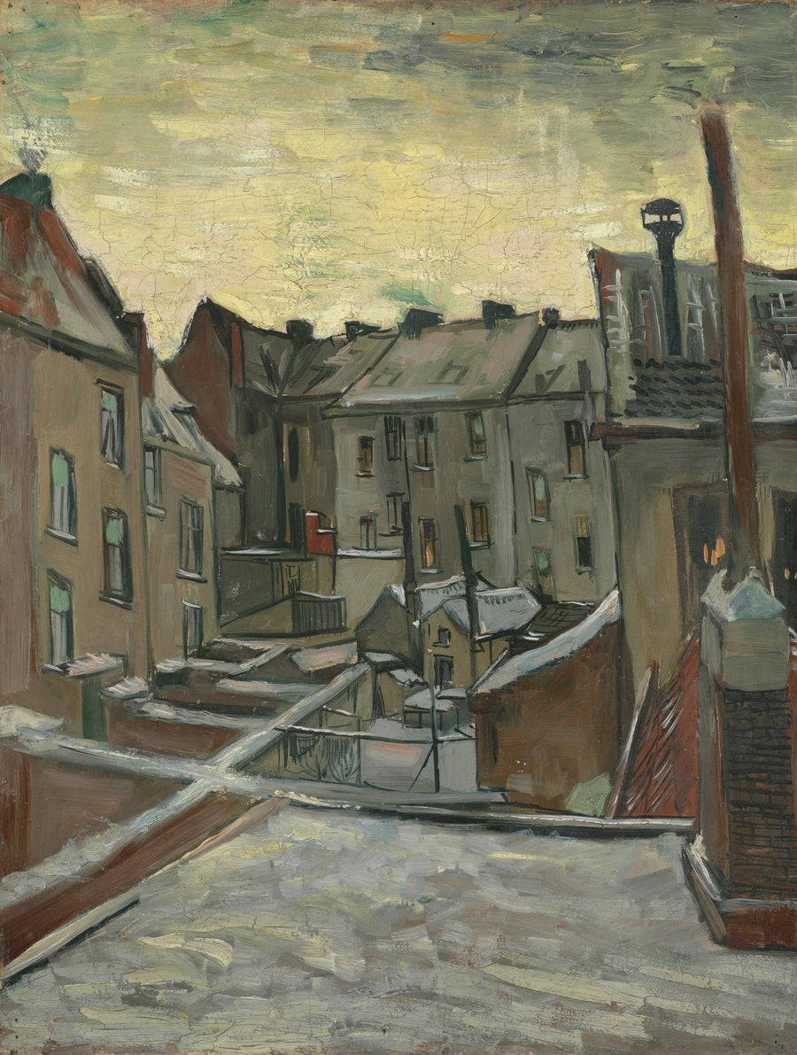 Hus sett bakfra - Vincent van Gogh