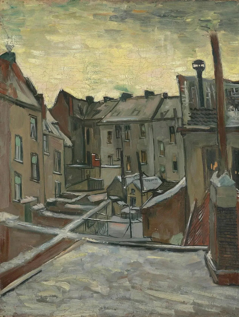 Hus sett bakfra - Vincent van Gogh