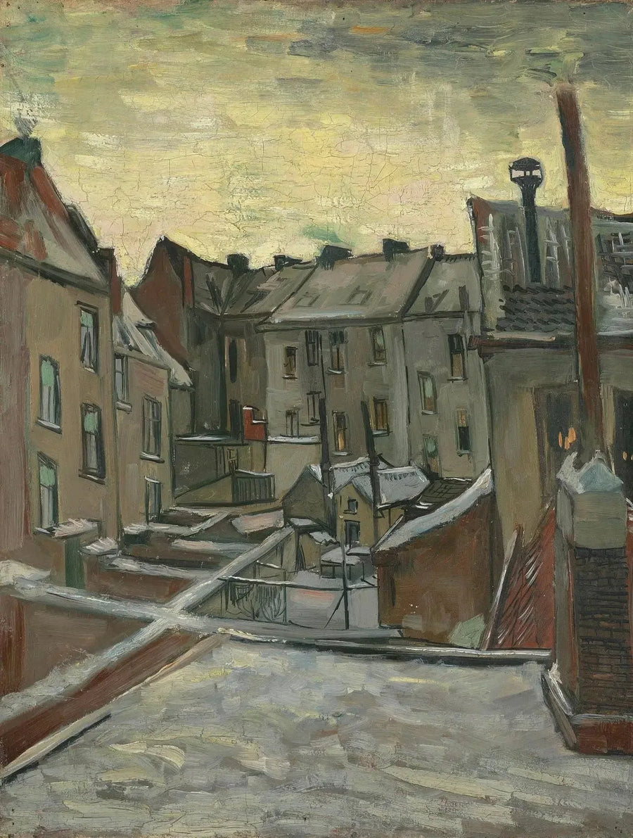 Hus sett bakfra - Vincent van Gogh