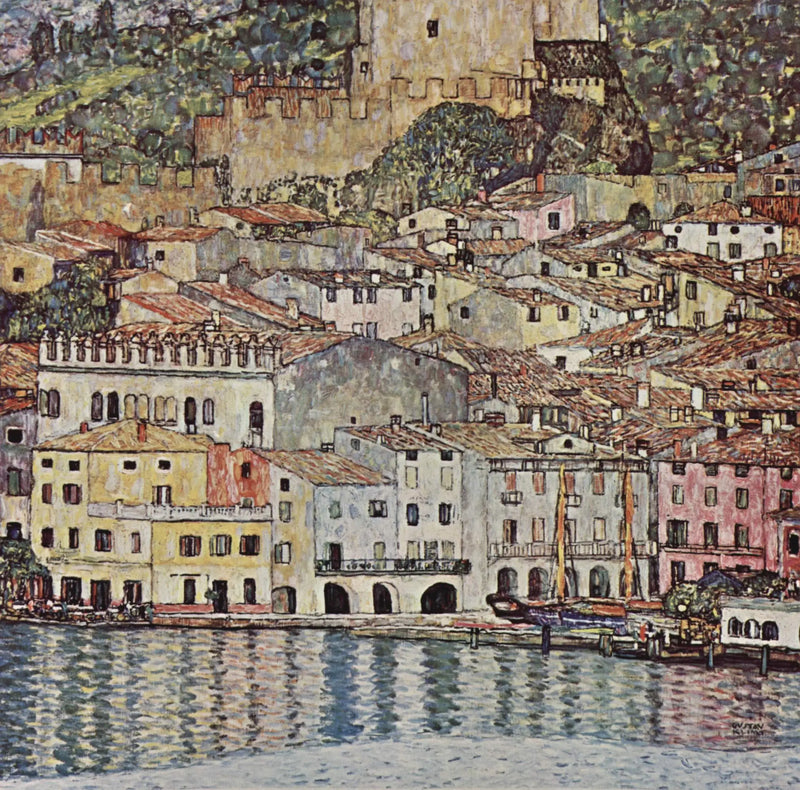 Malcesine ved Gardasjøen - Gustav Klimt
