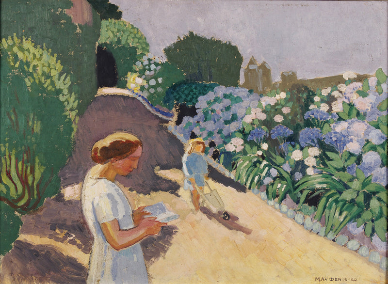 Malon og hortensiaene - Maurice Denis