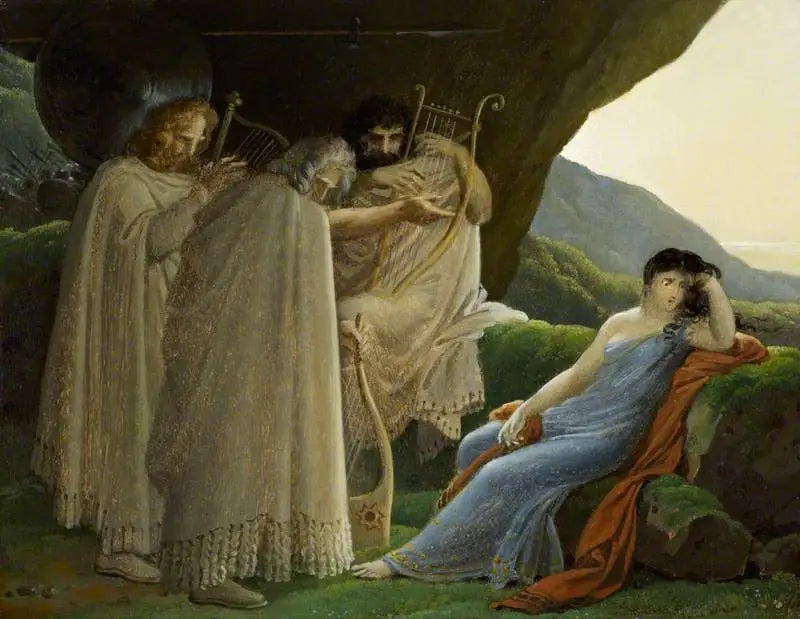 Malvina sørger over døden til sin forlovede Oscar - Anne-Louis Girodet

Source:
Malvina pleure la mort de son fiancé Oscar - Anne-Louis Girodet