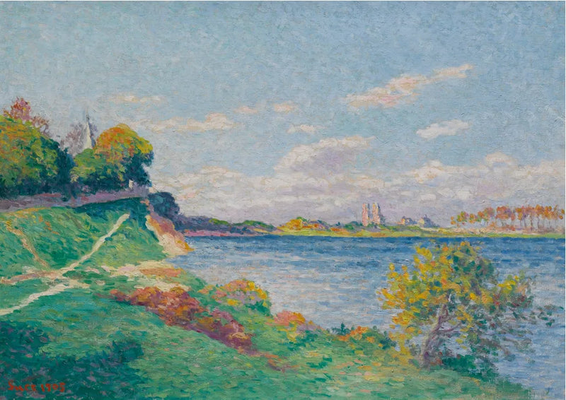 Mantes, ved Seinen - Maximilien Luce