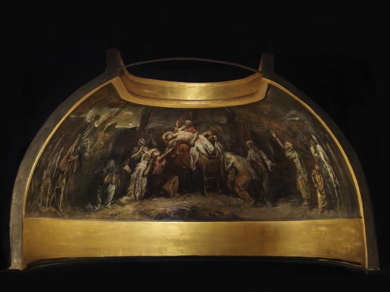 Modell av det sirkulære rommet i Saint-Philippe du Roule-kirken: 
