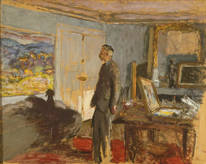 Maquette for et portrett av Bonnard - Édouard Vuillard