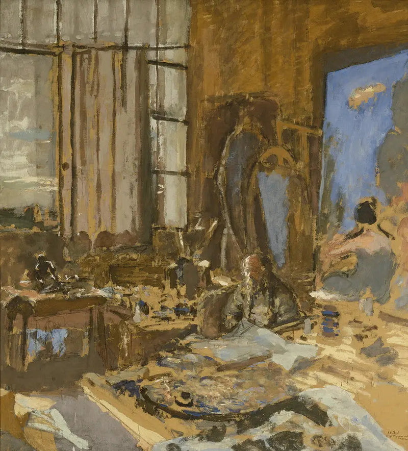 Modell for et portrett av K.X. Roussel - Édouard Vuillard