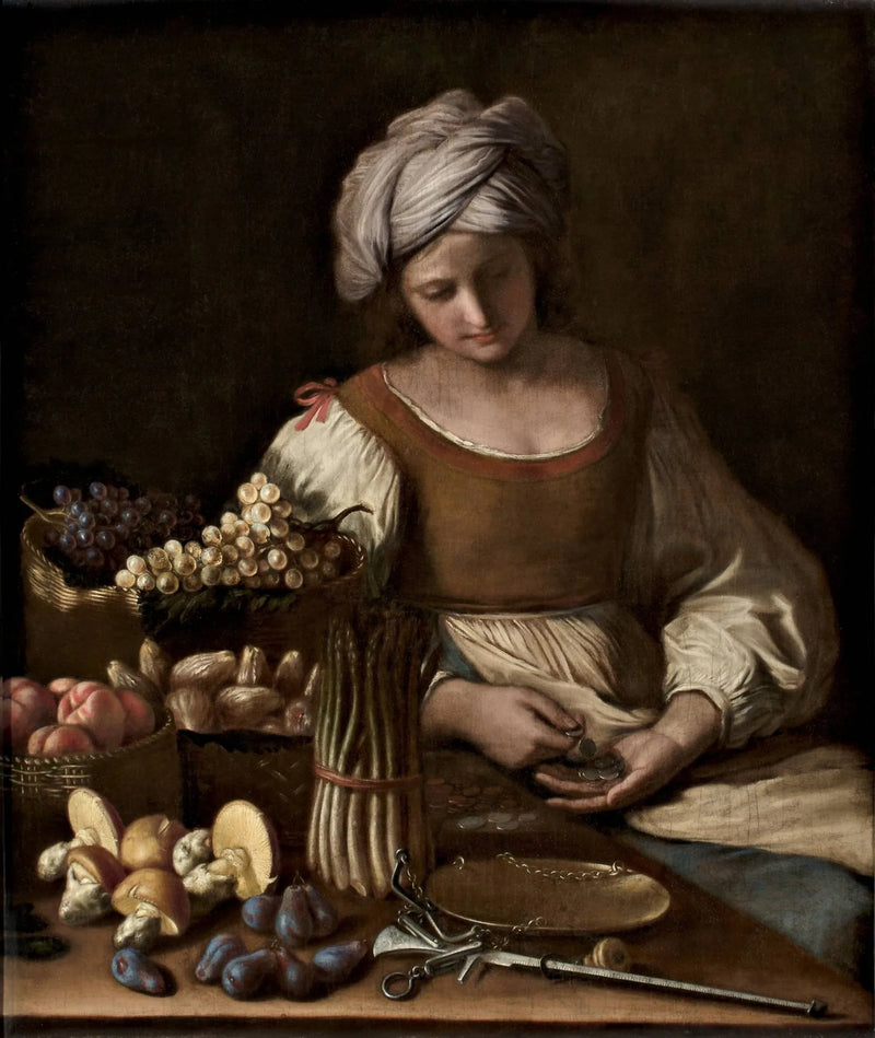 Grønnsakshandler - Guercino