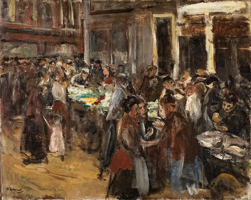 Grønnsaksmarked i Amsterdam - Max Liebermann