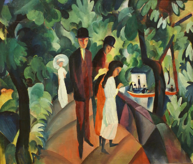 Gå på broen - August Macke
