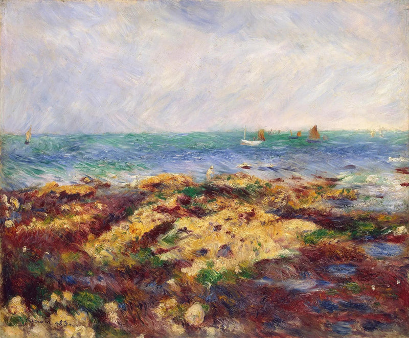 Lavvann ved Yport - Pierre-Auguste Renoir