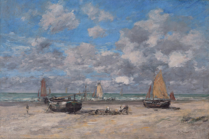 Lavvann i Scheveningen - Eugène Boudin