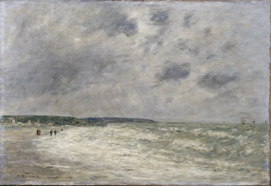 Flodbølge i Deauville - Eugène Boudin