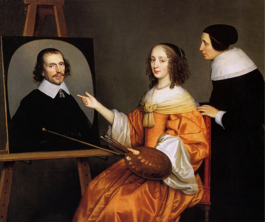 Margareta Maria de Roodere og foreldrene hennes, Gerard de Roodere og Maria van Putten - Gerrit van Honthorst