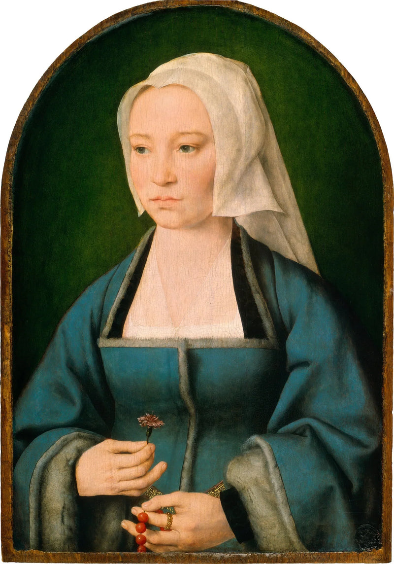 Margaretha Boghe, ektefelle av Joris Vézeleer - Joos van Cleve