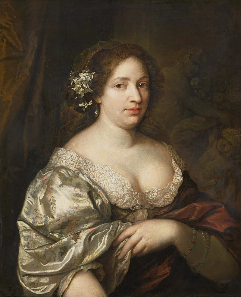 Margaretha Godin (décédée en 1694). Épouse du peintre - Caspar Netscher