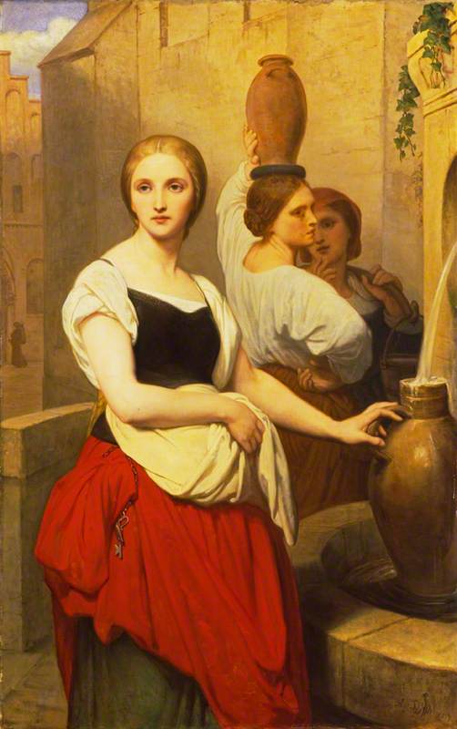 Marguerite ved fontenen - Ary Scheffer