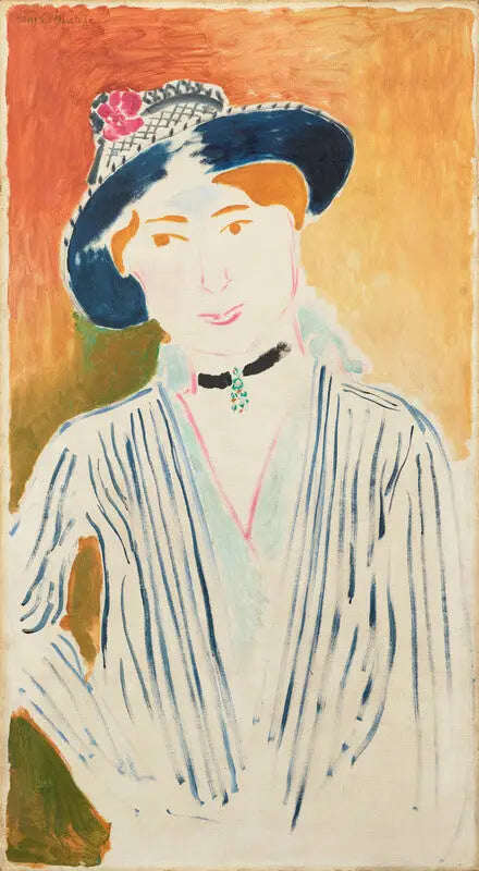 Marguerite i stripete jakke - Henri Matisse