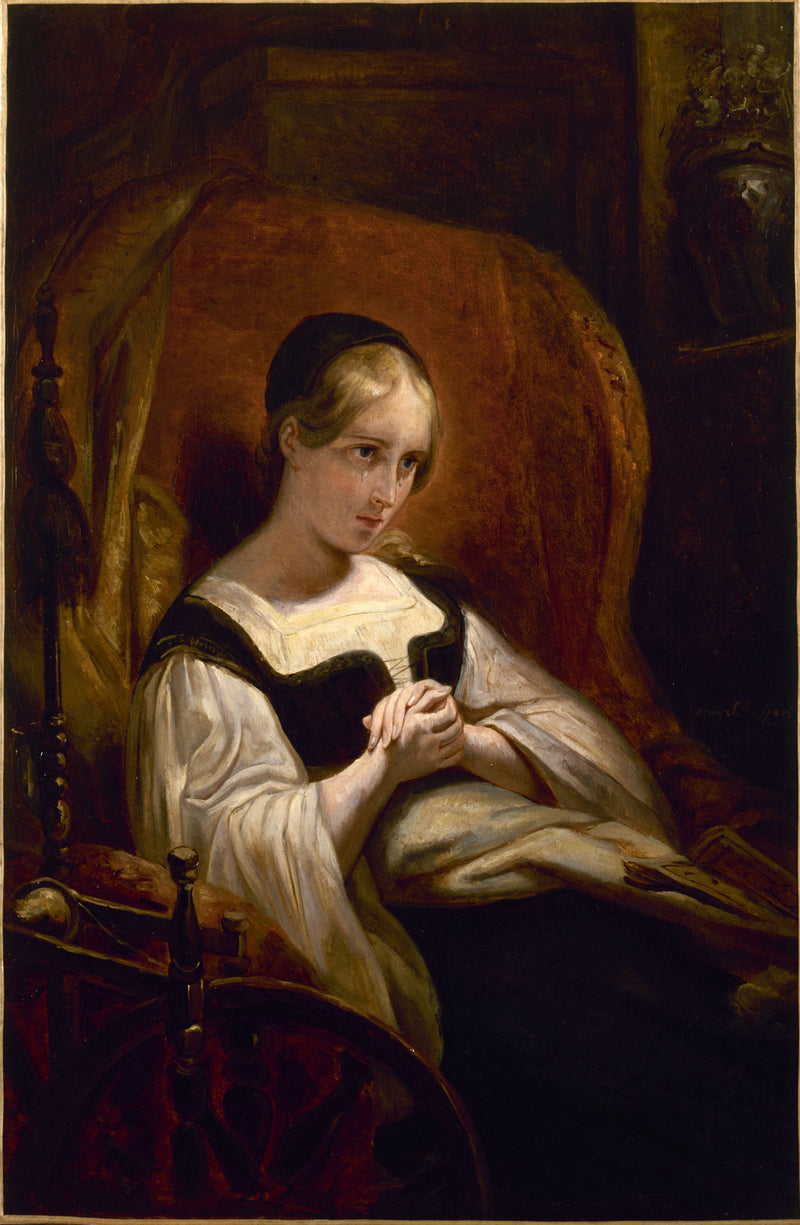 Marguerite ved rokken - Ary Scheffer