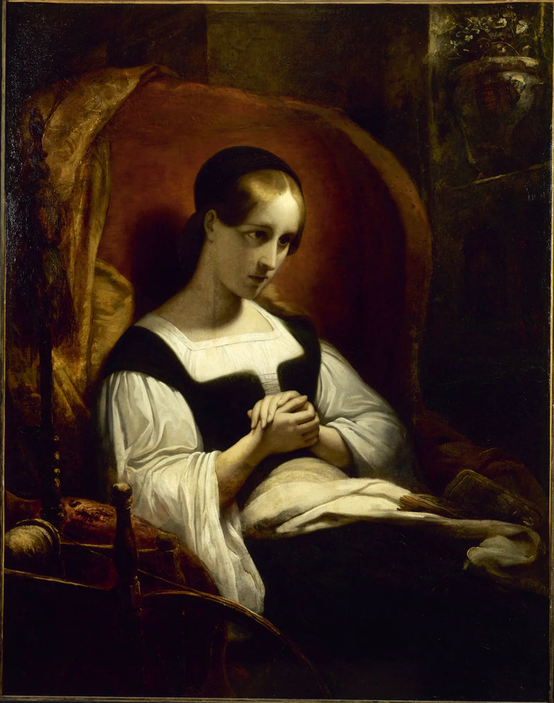 Marguerite ved rokken - Ary Scheffer