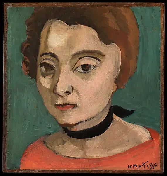Marguerite med svart fløyelsbånd - Henri Matisse