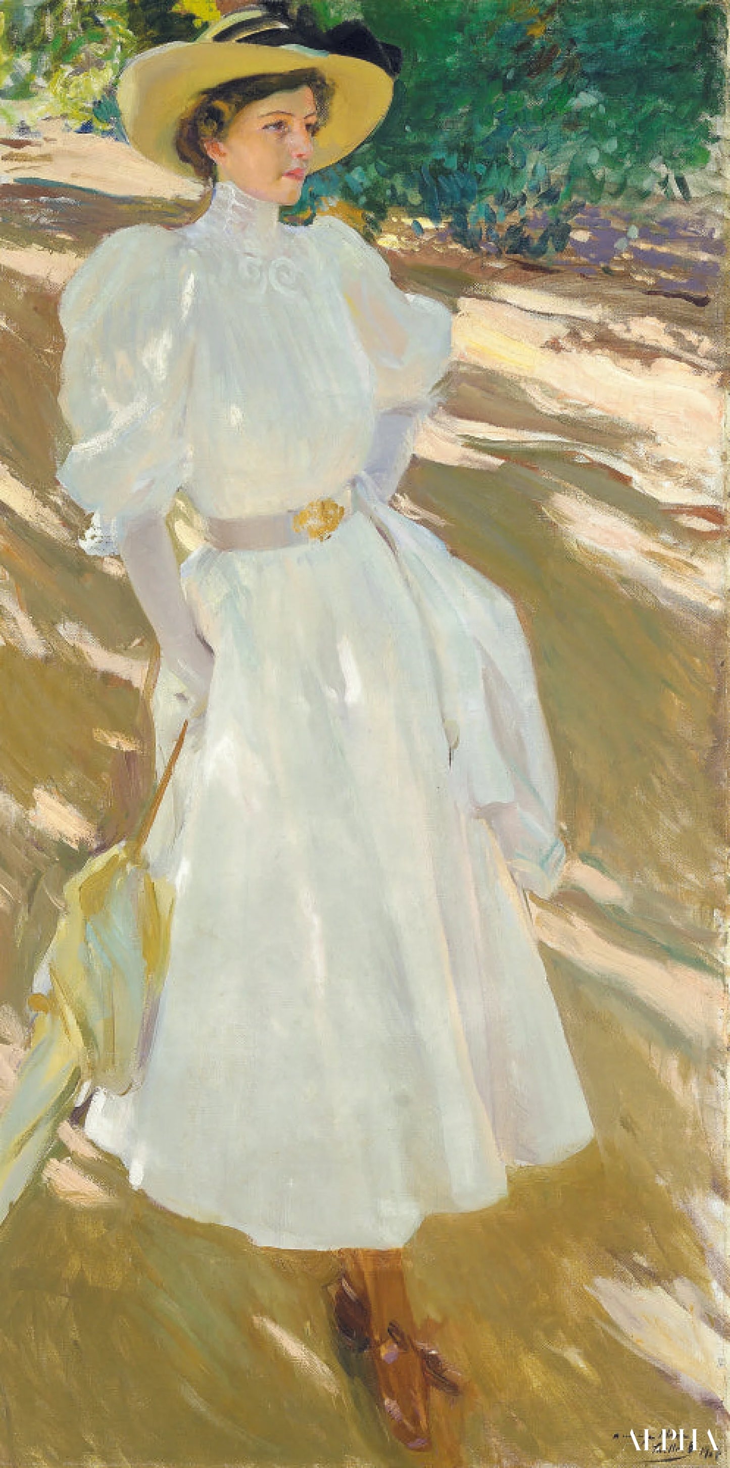 Maria à La Granja - Sorolla - Høykvalitets reproduksjoner av malerier og bilder