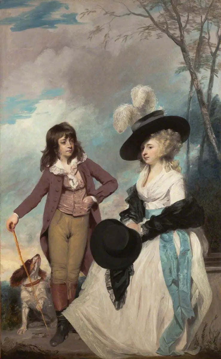 Maria Marow Gideon og hennes bror, William - Joshua Reynolds