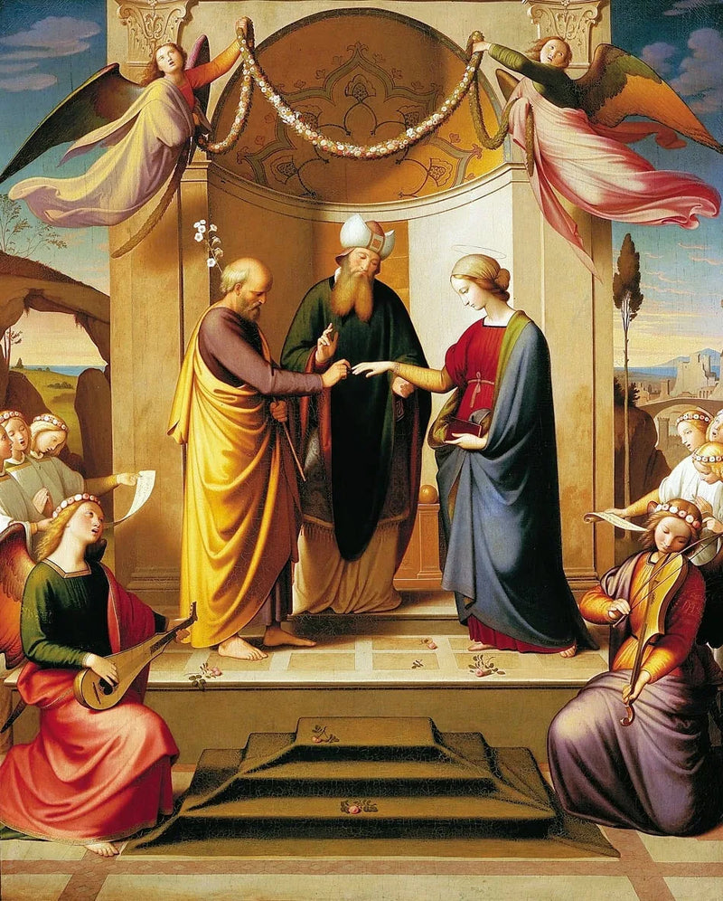 Jomfruens bryllup (Sposalizio). - Johann Friedrich Overbeck