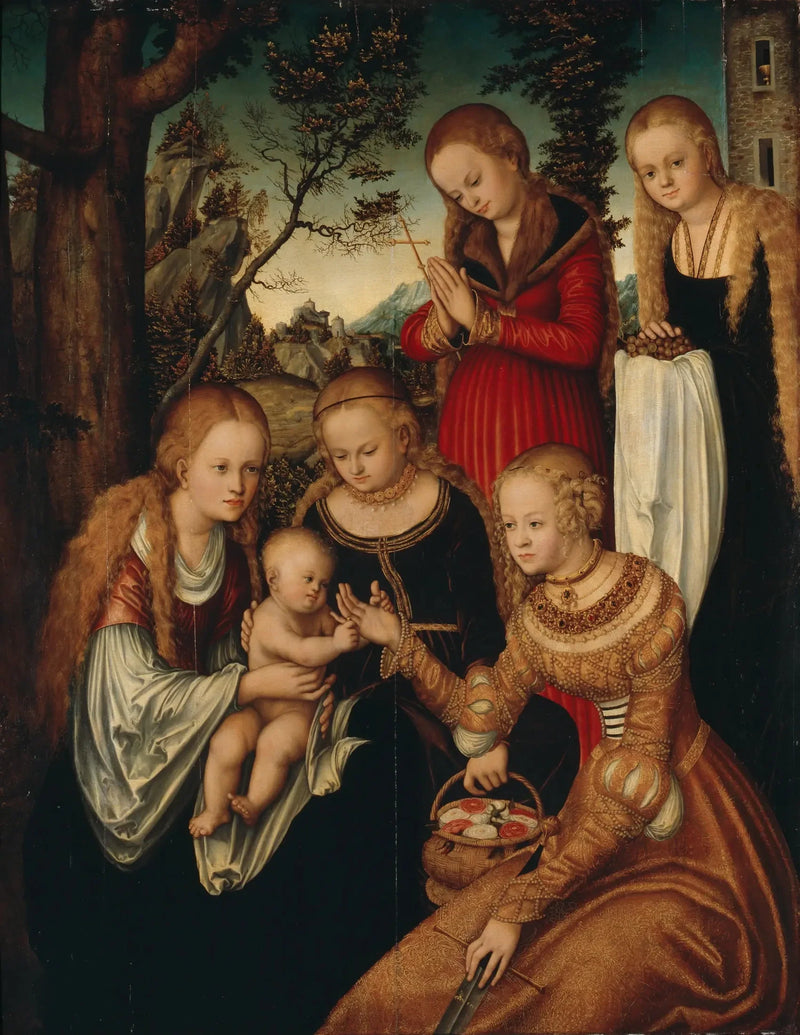Bryllupet til Santa Katarina - Lucas Cranach den eldre