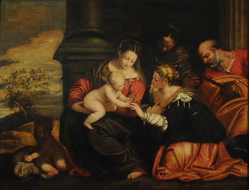 Mystisk bryllup av helgen Catherine av Alexandria - Paul Véronèse

Source:
Mariage mystique de sainte Catherine d'Alexandrie - Paul Véronèse