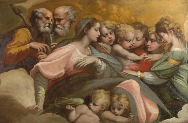 Mystisk ekteskap av St. Katarina - Parmigianino