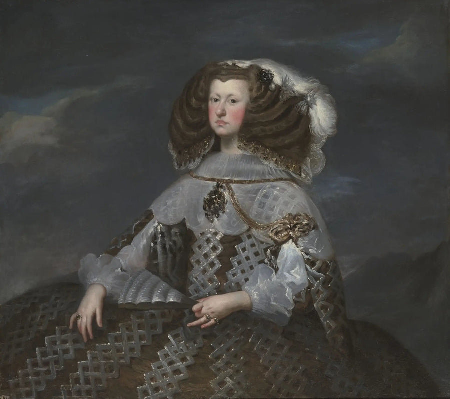 Marie-Anne d'Autriche, dronning av Spania (1635-1696), regent - Diego Velázquez
