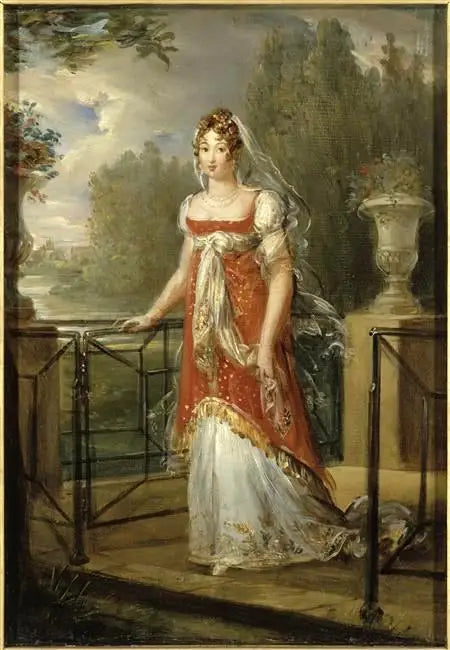 Marie-Annuciade-Caroline Bonaparte, dronning av Napoli, på Neuilly-slottet (1782-1839) - François Gérard

Source:
Marie-Annuciade-Caroline Bonaparte, reine de Naples, au château de Neuilly (1782-1839) - François Gérard