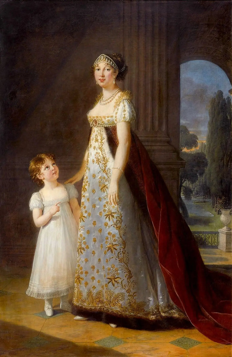 Marie-Annuciade-Caroline Bonaparte, dronning av Napoli, med datteren Laetitia-Joséphine Murat - Élisabeth Vigeé Le Brun

Source:
Marie-Annuciade-Caroline Bonaparte, reine de Naples, avec sa fille Laetitia-Joséphine Murat - Élisabeth Vigée Le Brun