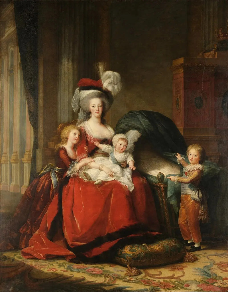 Marie-Antoinette av Lorraine-Habsbourg, dronning av Frankrike og hennes barn - Élisabeth Vigée Le Brun

Source:
Marie-Antoinette de Lorraine-Habsbourg, reine de France et ses enfants - Élisabeth Vigée Le Brun
